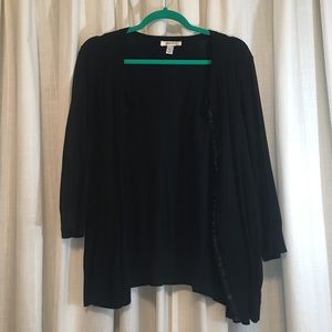 Black Button Cardigan